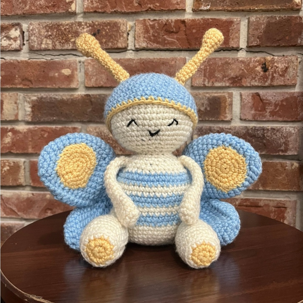 Handmade butterfly plush toy